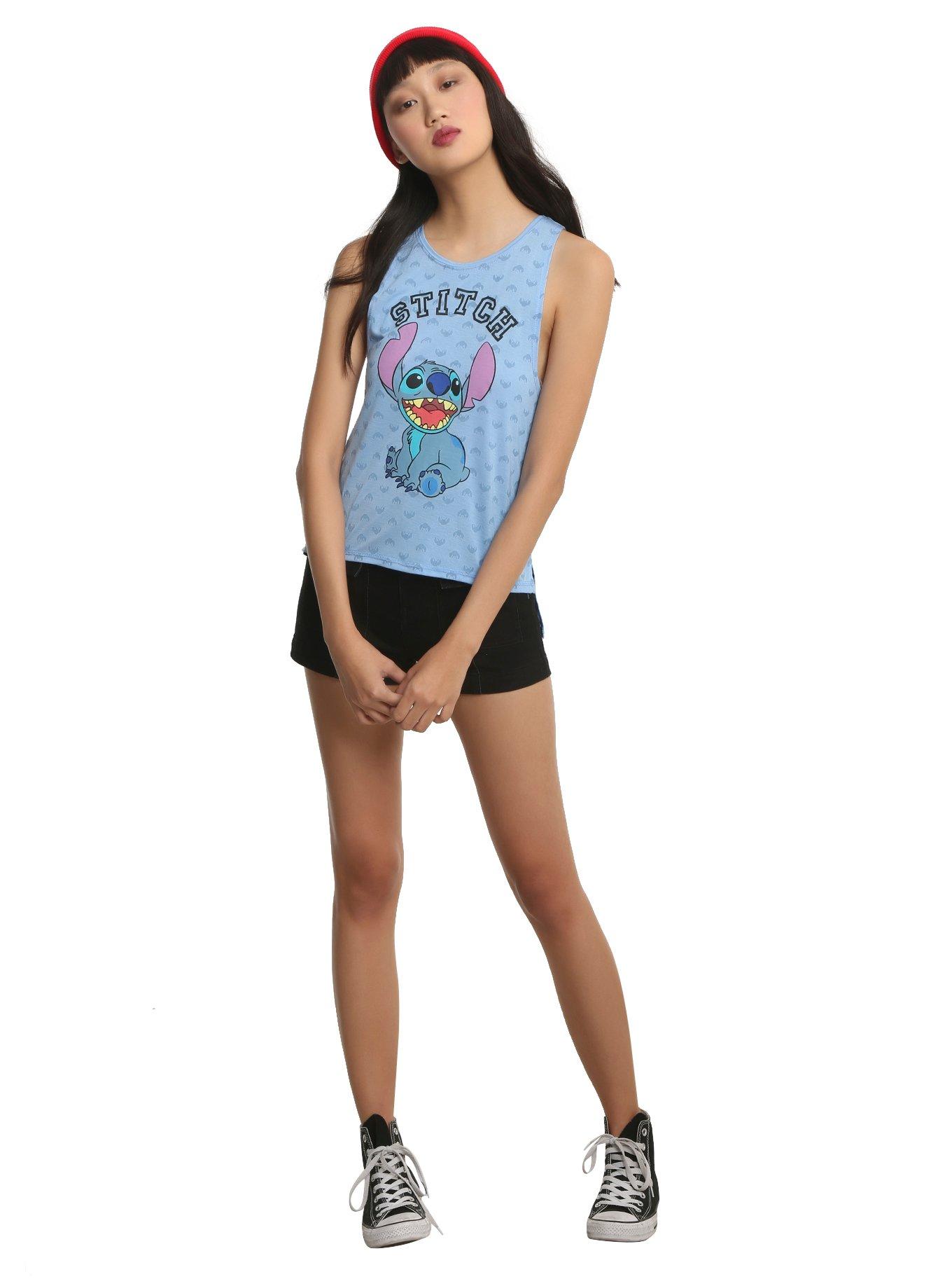 Disney Lilo & Stitch Side Slit Girls Tank Top, , alternate