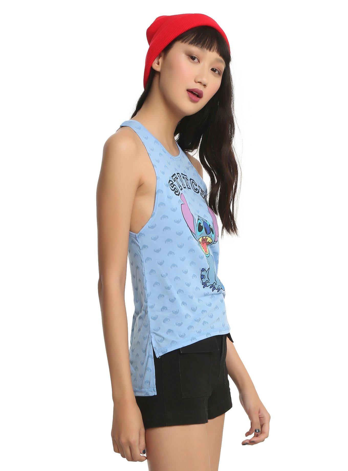 Disney Lilo & Stitch Side Slit Girls Tank Top, , alternate