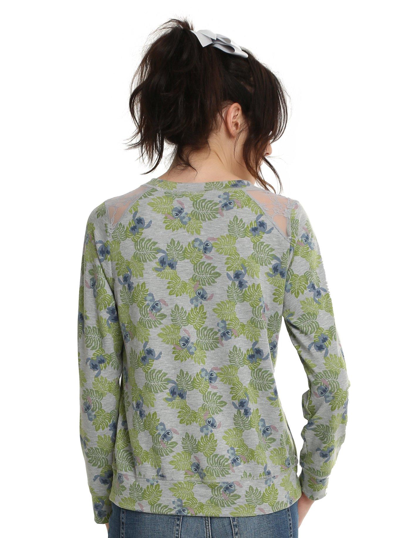 Disney Lilo & Stitch Alhoa Foliage Girls Sweatshirt, , alternate