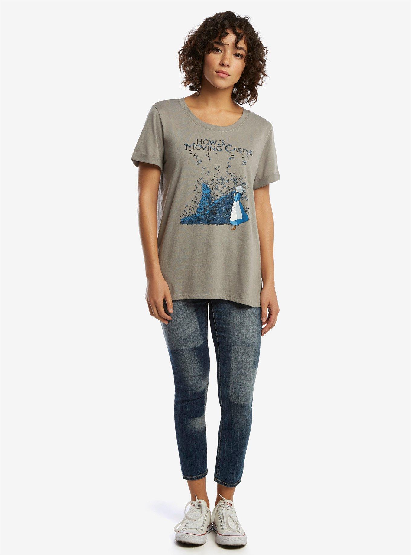 Studio Ghibli Howl's Moving Castle Feathers T-Shirt, , alternate