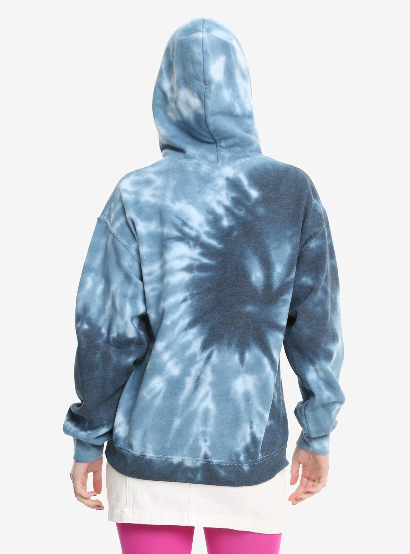 Disney Lilo & Stitch Blue Tie-Dye Girls Hoodie, , alternate