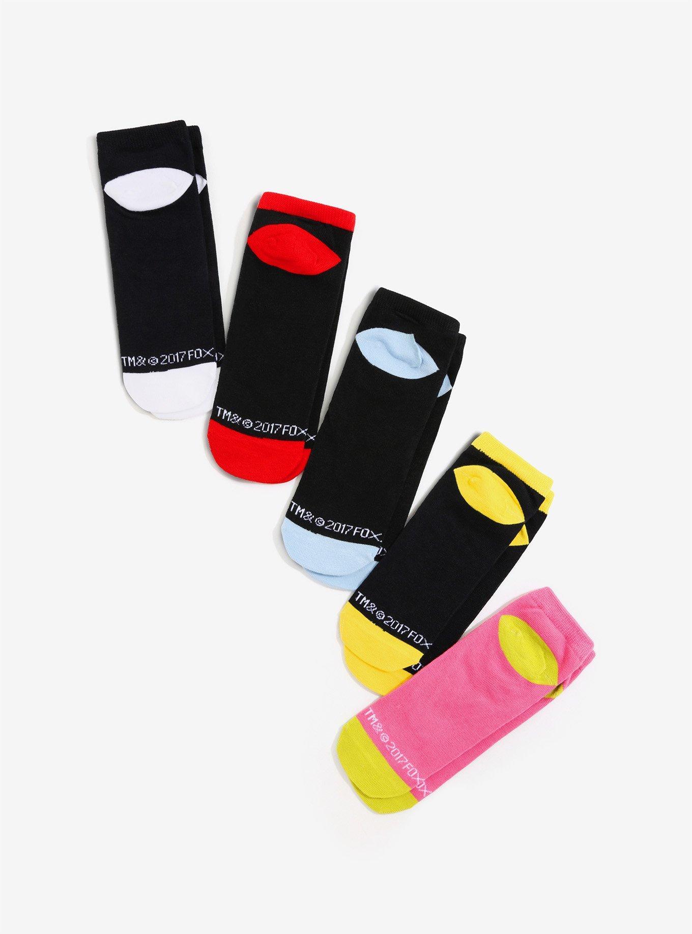 Bob's Burgers Family No-Show Socks 5 Pair, , alternate