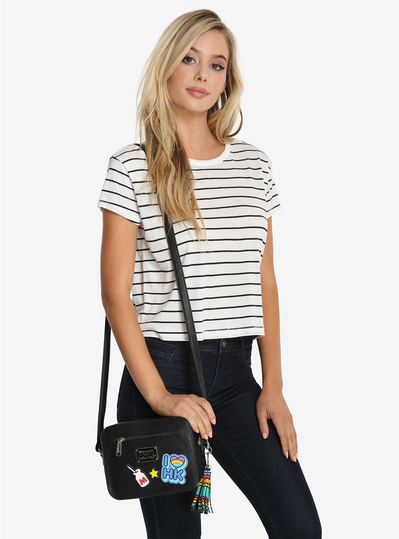 Loungefly Hello Kitty Patch Crossbody Bag, , alternate