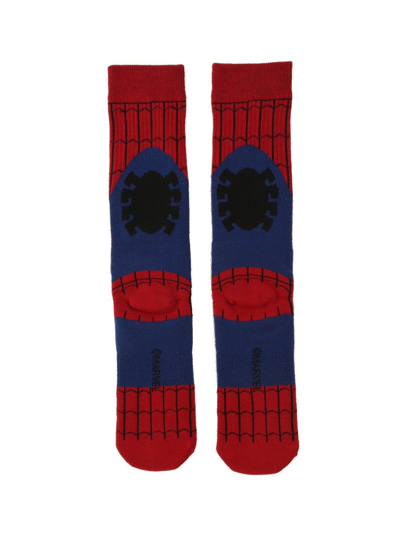 Marvel Spider-Man Crew Socks, , alternate