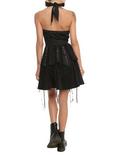 Hearts & Roses Black Corset Ruffle Mini Dress, , alternate