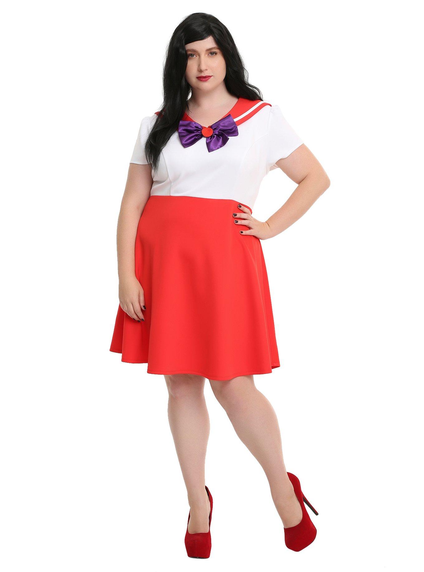 Sailor Moon Sailor Mars Cosplay Dress Plus Size, , alternate