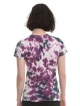 Purple & Grey Tie-Dye Girls T-Shirt, , alternate