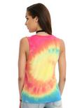 Spiral Rainbow Tie Dye Girls Muscle Top, , alternate