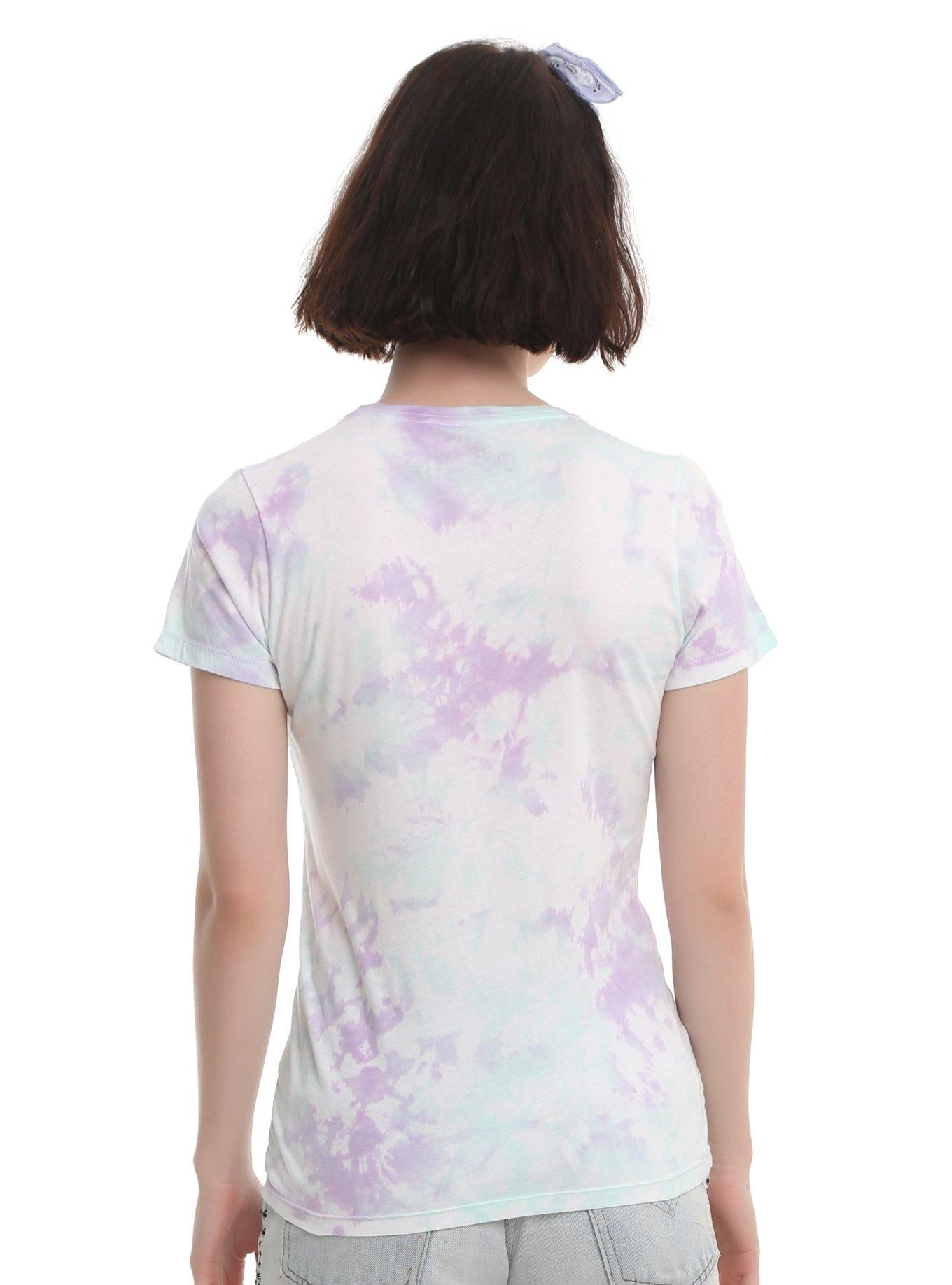 Pastel Pink & Blue Tie-Dye Girls T-Shirt, TIE DYE, alternate
