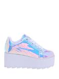 Y.R.U. Hologram Lace-Up Platform Sneakers, , alternate