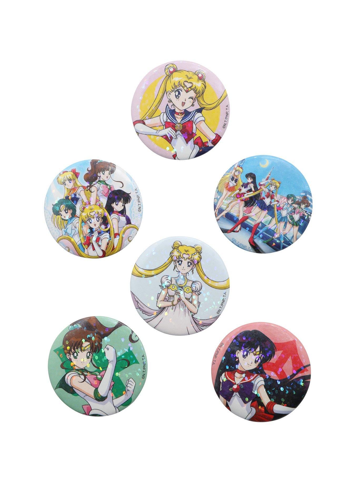 Sailor Moon Blind Button Pin, , alternate