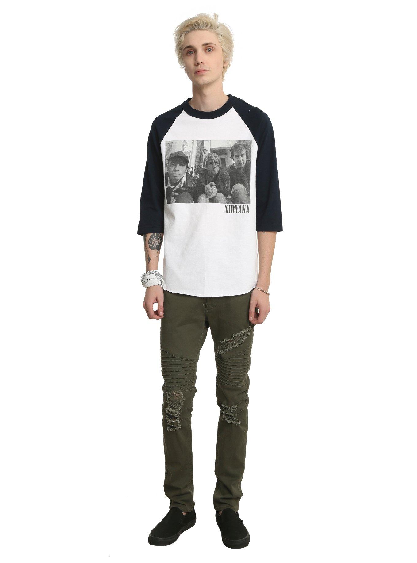 Nirvana Stairs Photo Raglan, , alternate