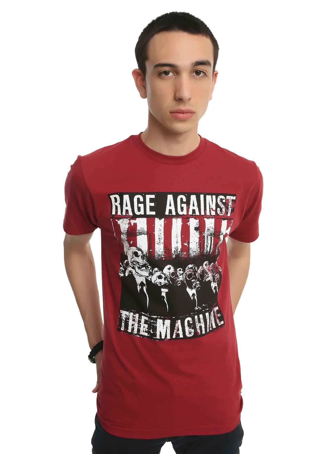 Rage Against The Machine Skull Men T-Shirt, , alternate