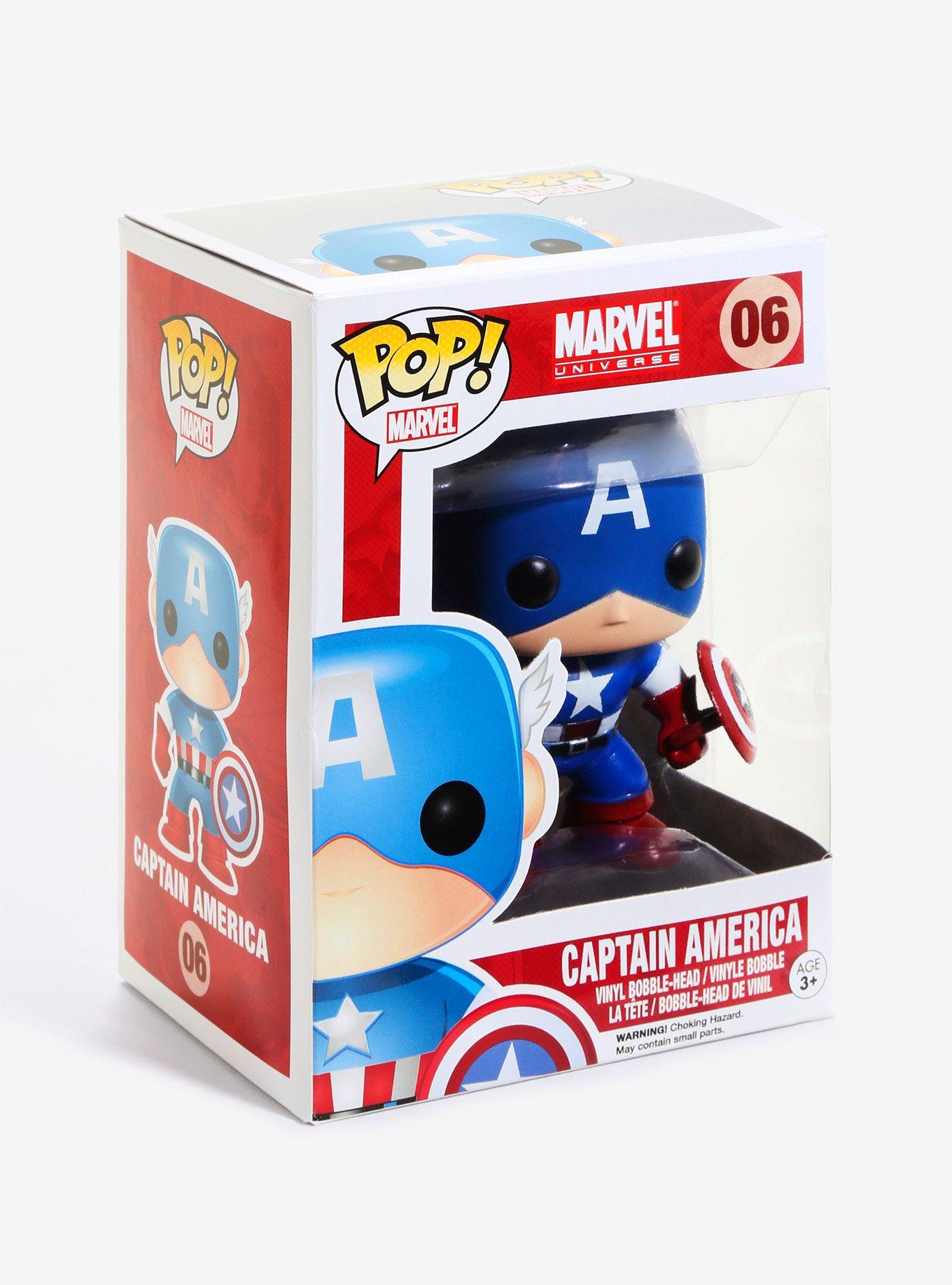 Funko Marvel Pop! Captain America Vinyl Bobble-Head, , alternate - view 3