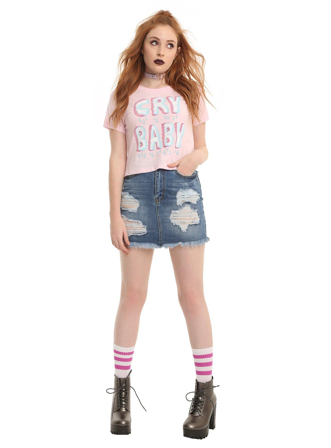 Melanie Martinez Cry Baby Girls Crop Top, , alternate