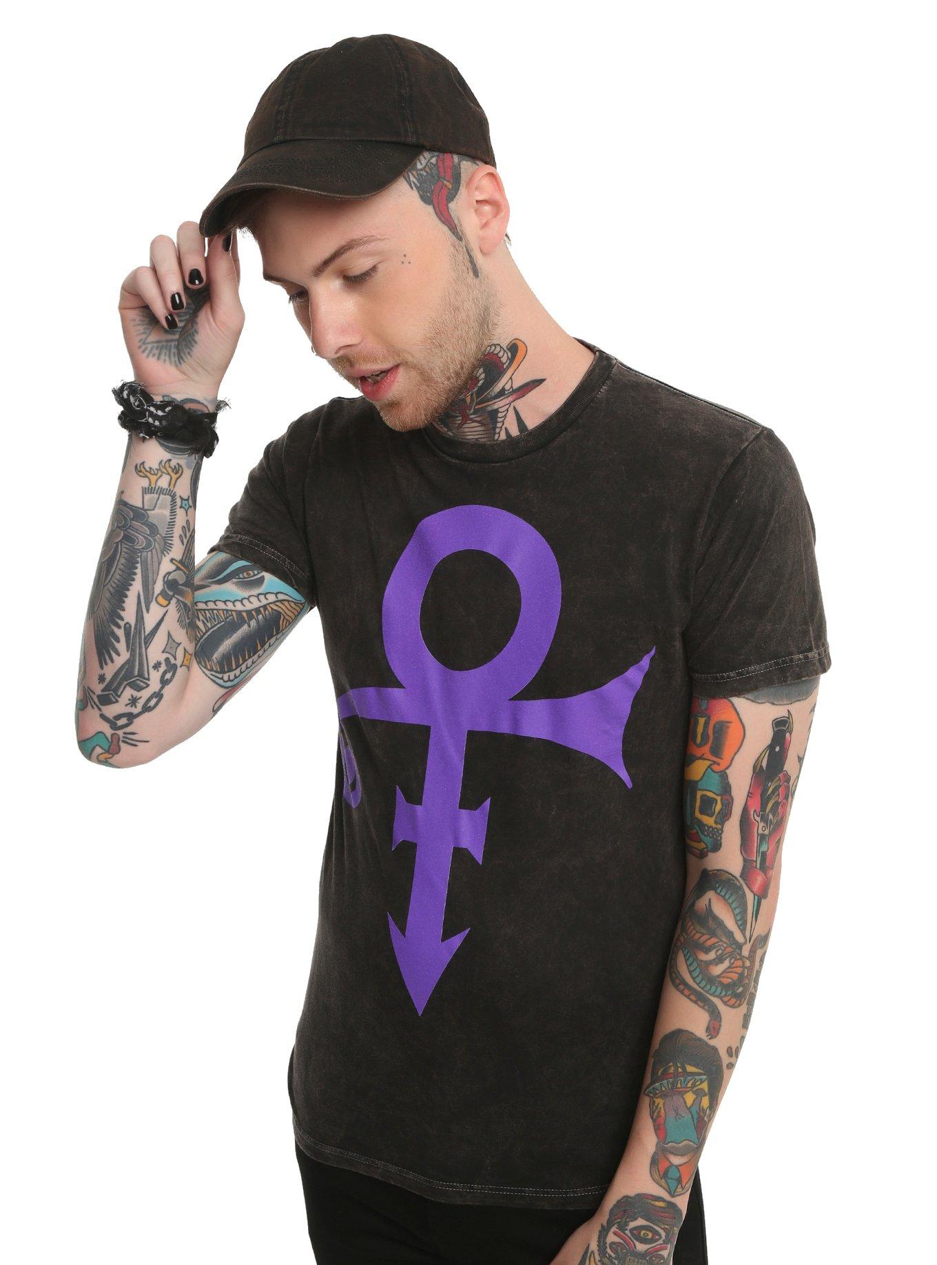 Prince Symbol Mineral Wash T-Shirt, , alternate