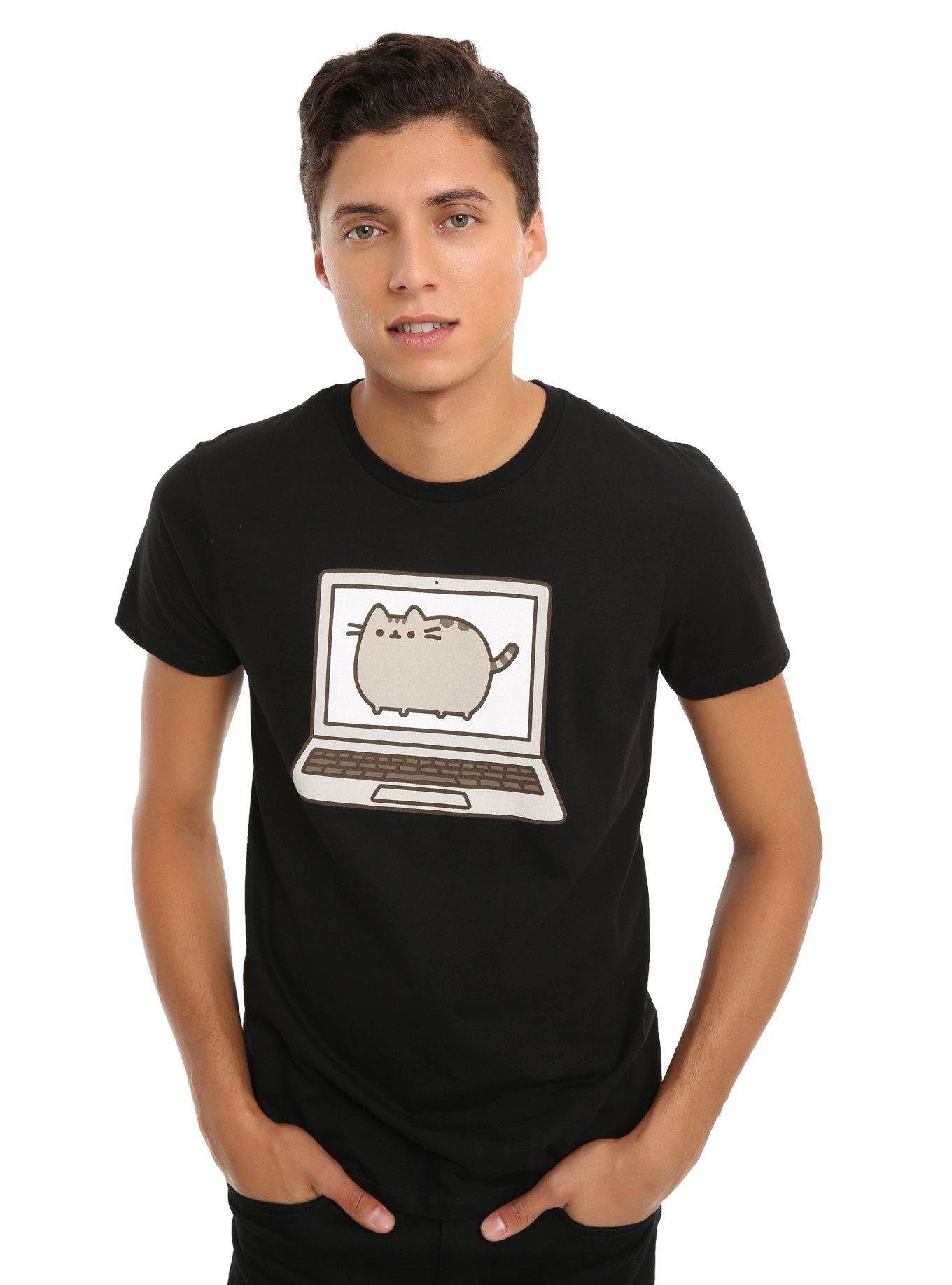 Pusheen Laptop T-Shirt, , alternate