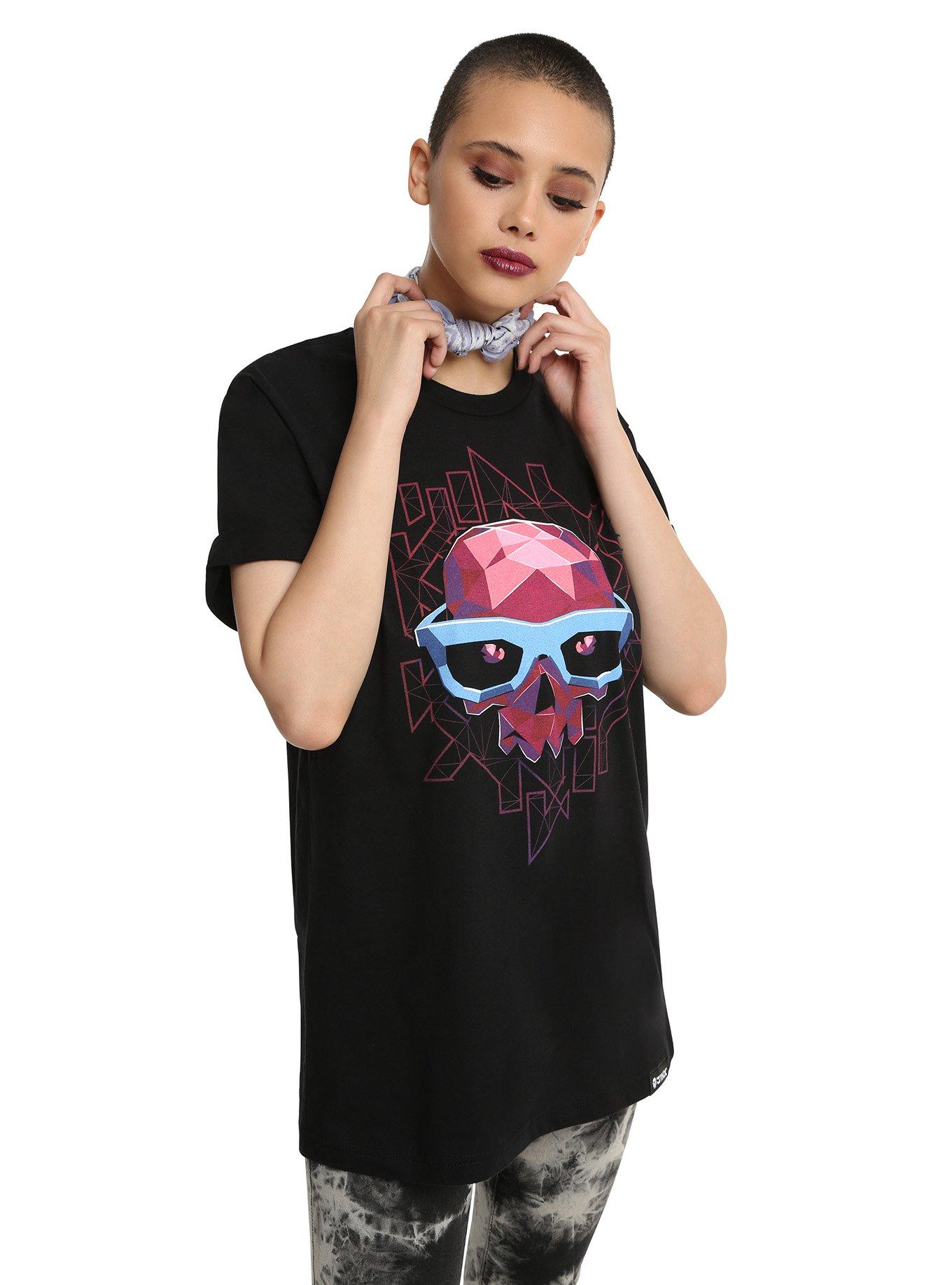Jinx Polygon Skull T-Shirt, , alternate