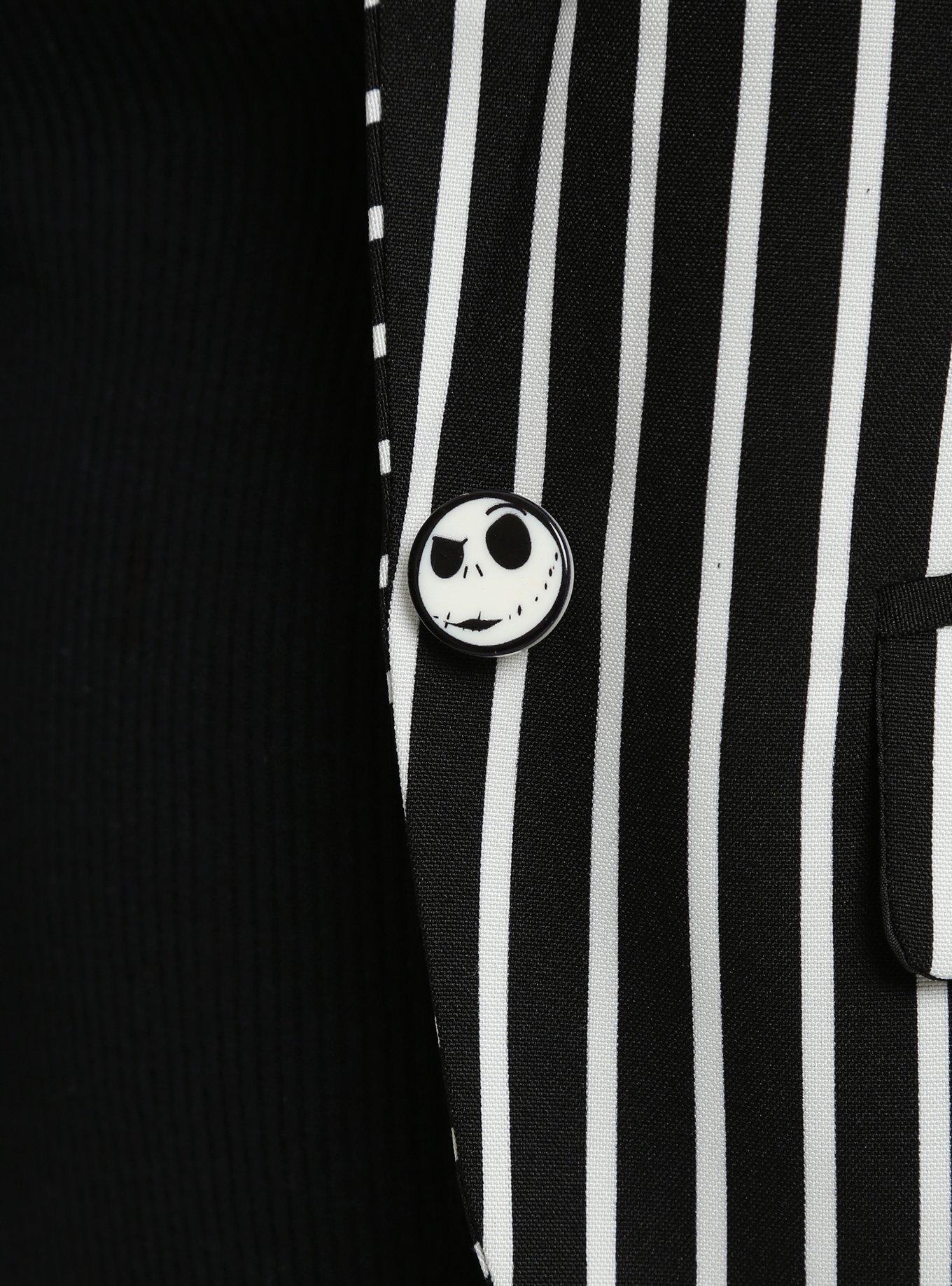 The Nightmare Before Christmas Jack Girls Pinstripe Jacket, , alternate - view 4