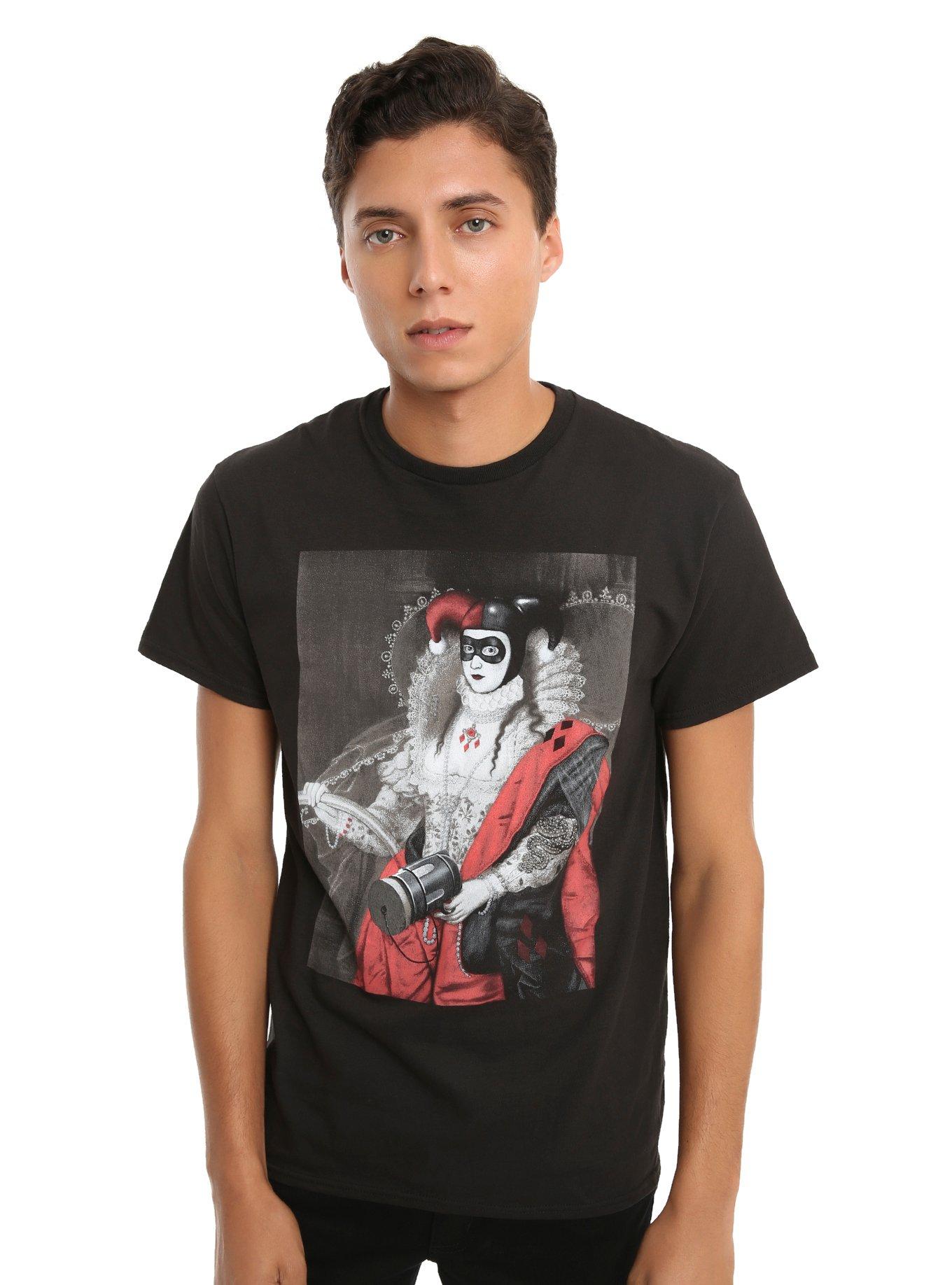 DC Comics Harley Quinn Royal Portrait T-Shirt, , alternate