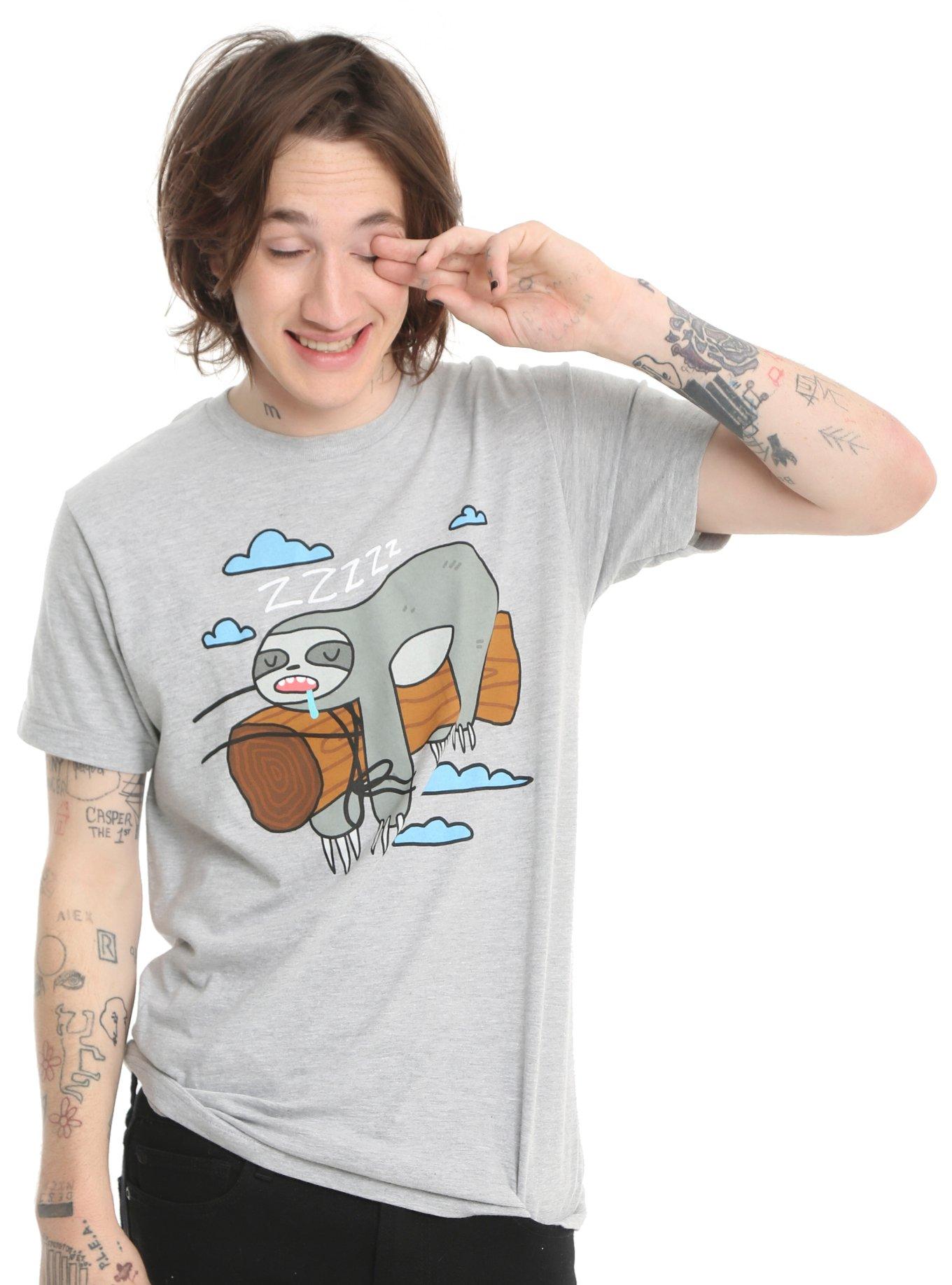 Sleeping Sloth T-Shirt, , alternate