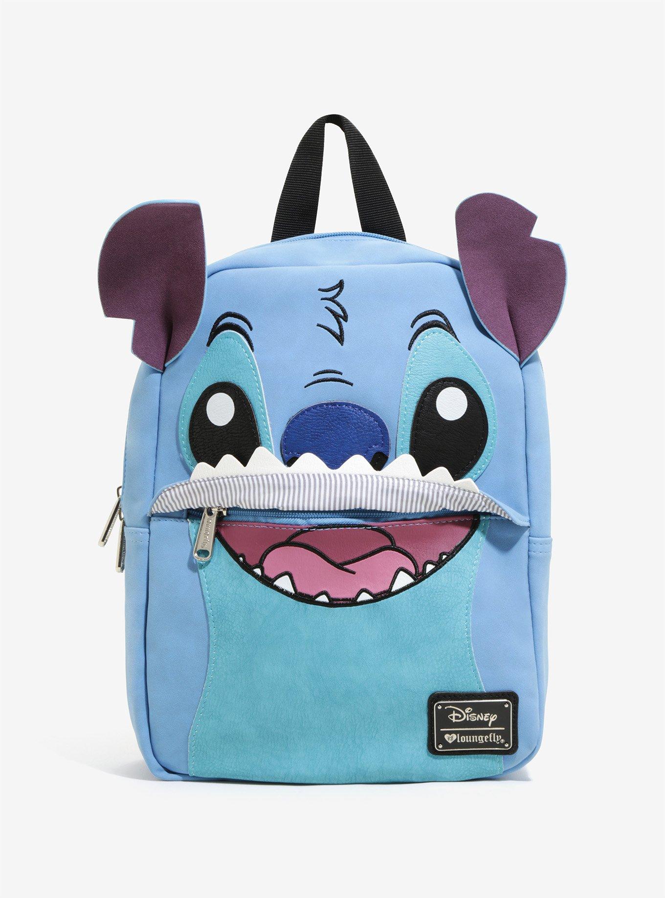 Loungefly Disney Lilo & Stitch Face Mini Backpack - BoxLunch Exclusive, , alternate