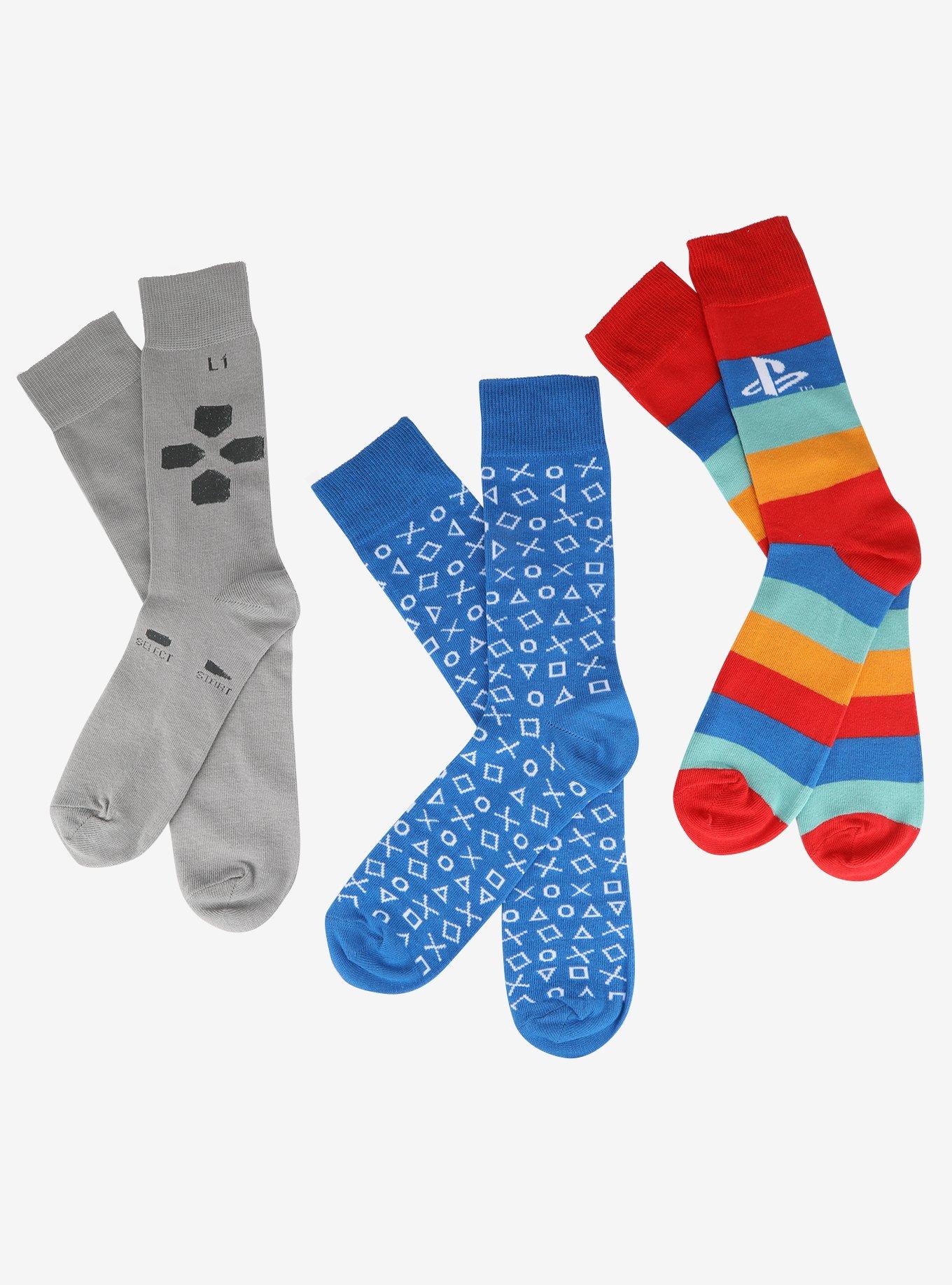 Playstation Crew Socks 3 Pair, , alternate