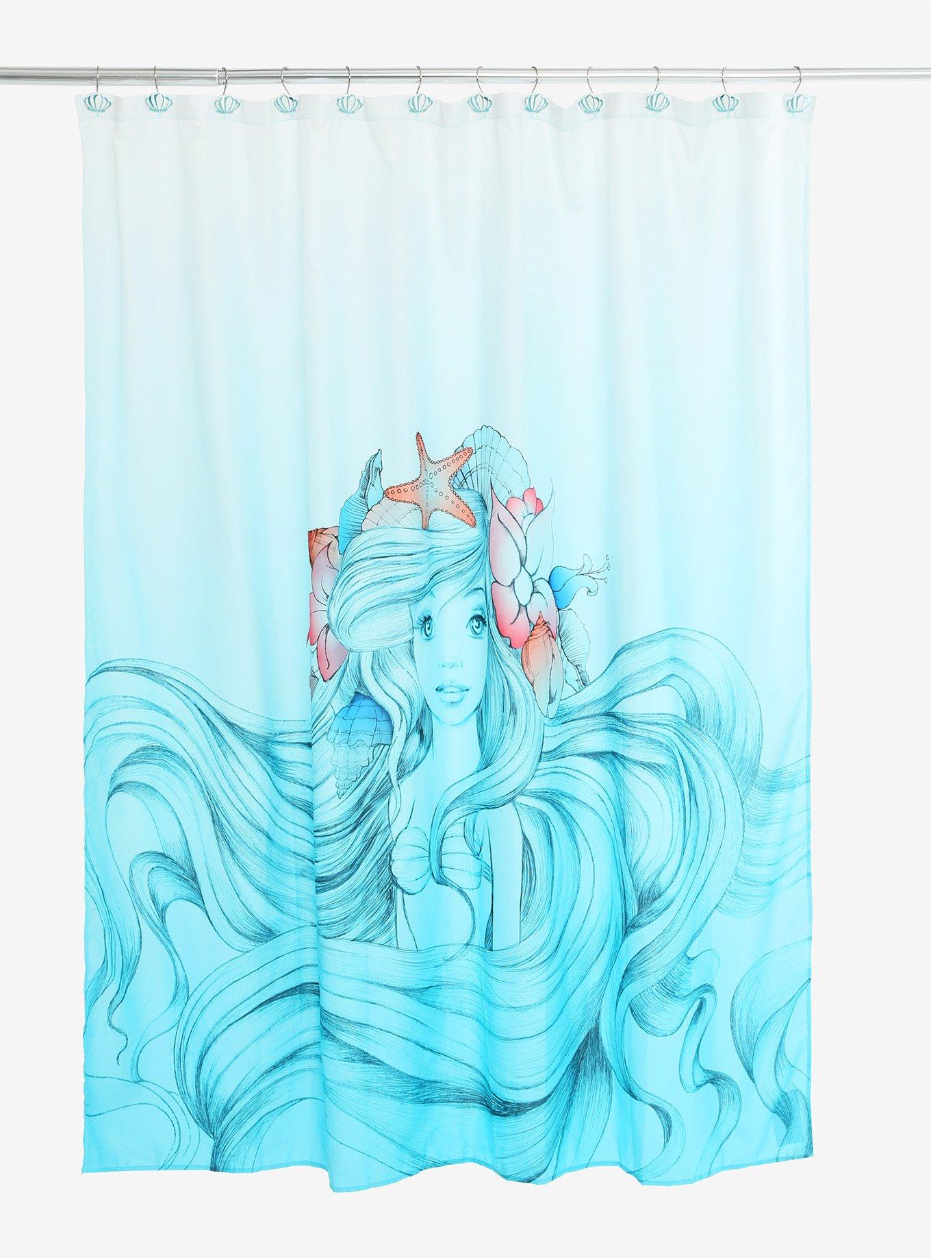 Disney The Little Mermaid Shower Curtain, , alternate