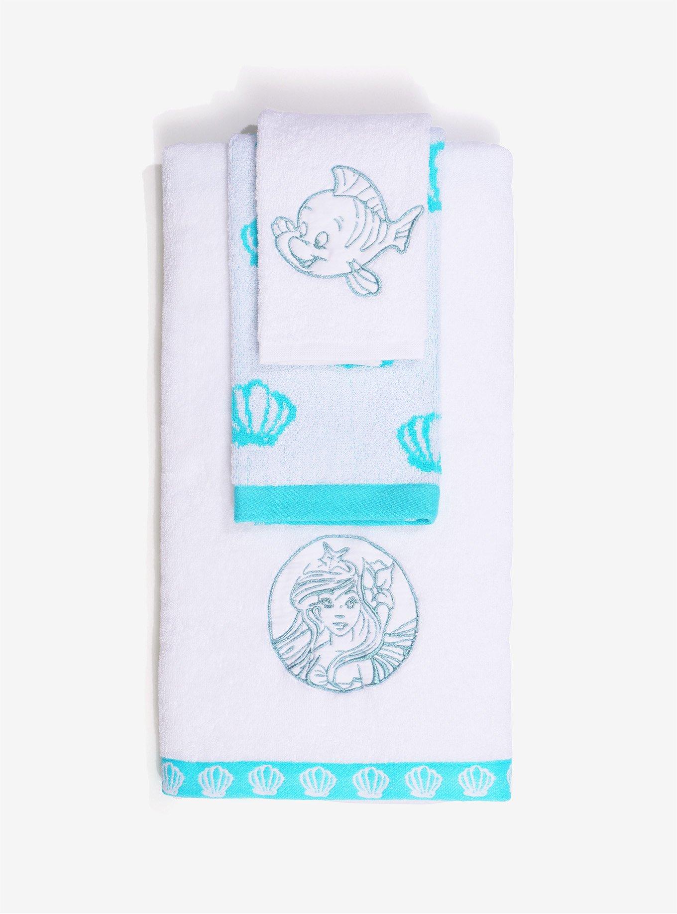 Disney The Little Mermaid Bath Towel Set, , alternate