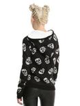 Skull Girls Hooded Sherpa Sweater, , alternate