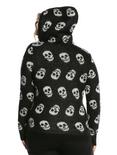 Skull Girls Hooded Sherpa Sweater Plus Size, , alternate