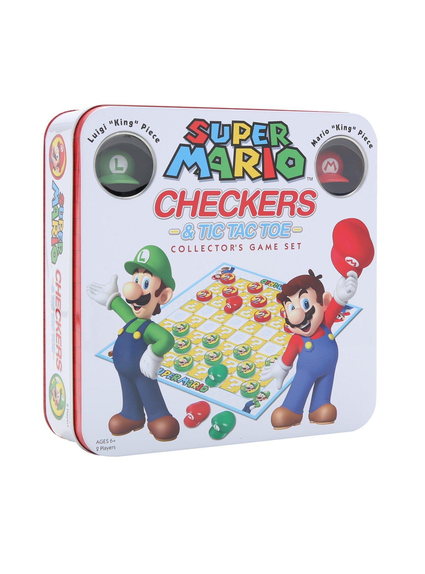 Super Mario Checkers & Tic Tac Toe Collector’s Game Set, , alternate