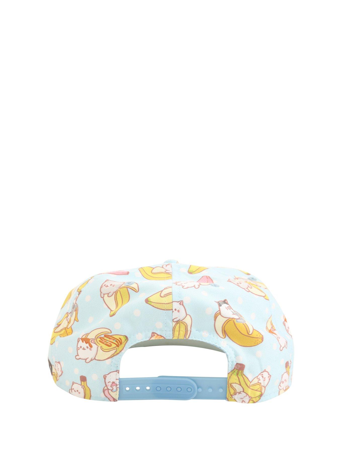 Bananya Polka Dot Toss Print Snapback Hat, , alternate