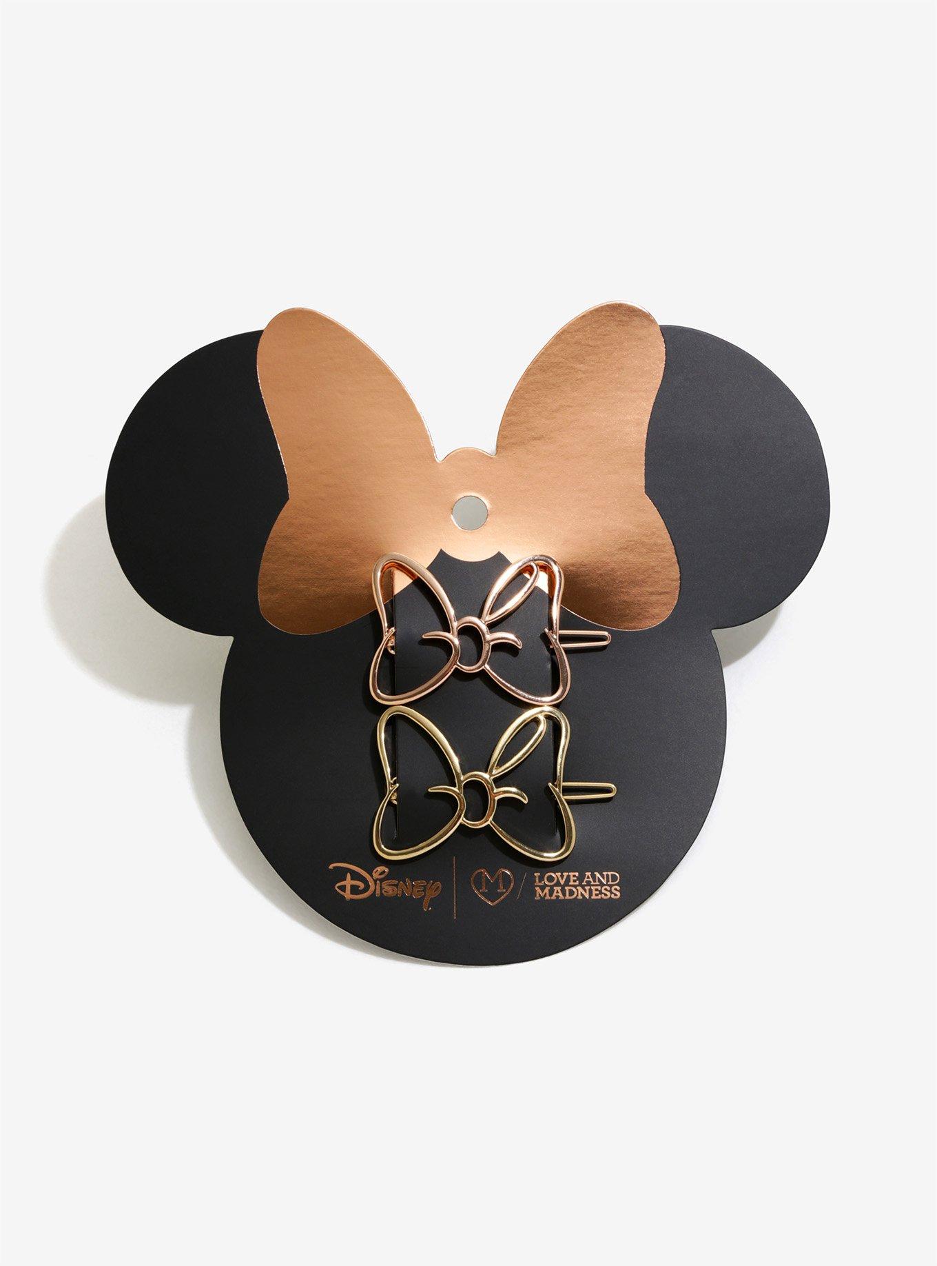 Love And Madness Disney Minnie Mouse Metal Hair Clip Set, , alternate