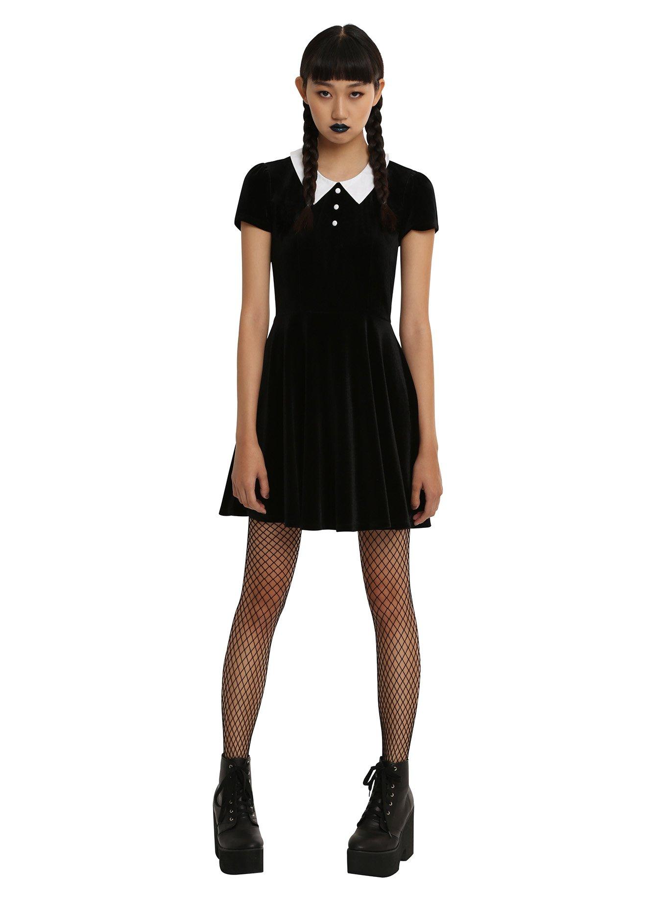 Wednesday addams shop dress hot topic