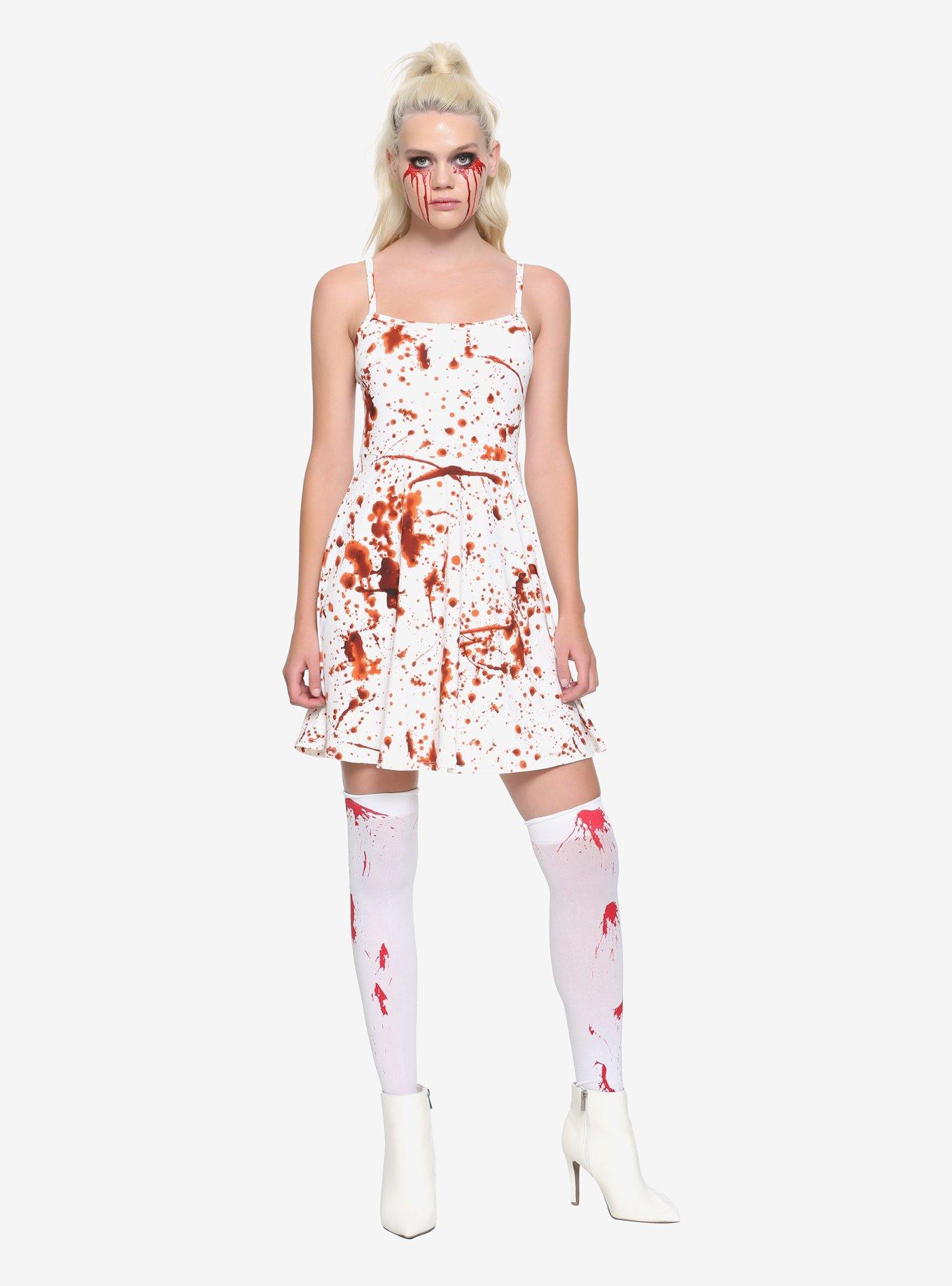 Blood Splatter Dress, RED, alternate