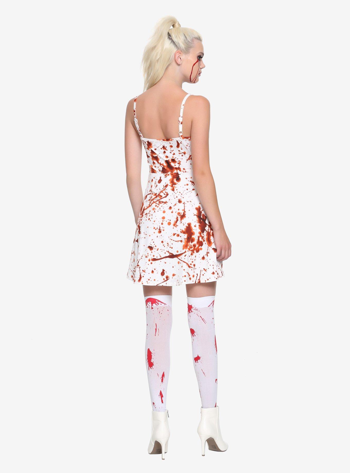 Blood Splatter Dress, RED, alternate