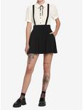 Black Suspender Circle Skirt, BLACK, alternate