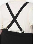 Black Suspender Circle Skirt Plus Size, BLACK, alternate