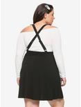 Skeleton Hand Suspender Skirt Plus Size, BLACK, alternate
