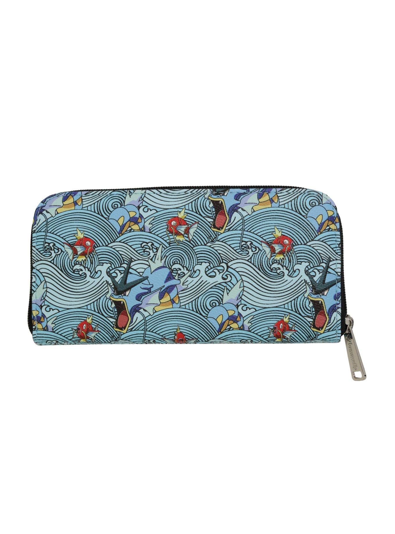 Loungefly Pokémon Gyarados Wave Zipper Wallet, , alternate