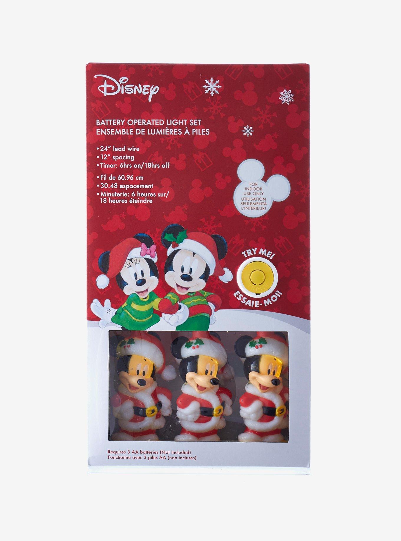 Disney Mickey Mouse Santa Suit Battery Operated String Lights, , alternate