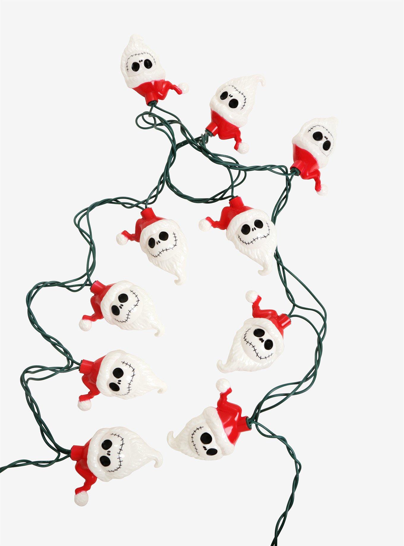 The Nightmare Before Christmas Jack Santa Hat String Lights, , alternate