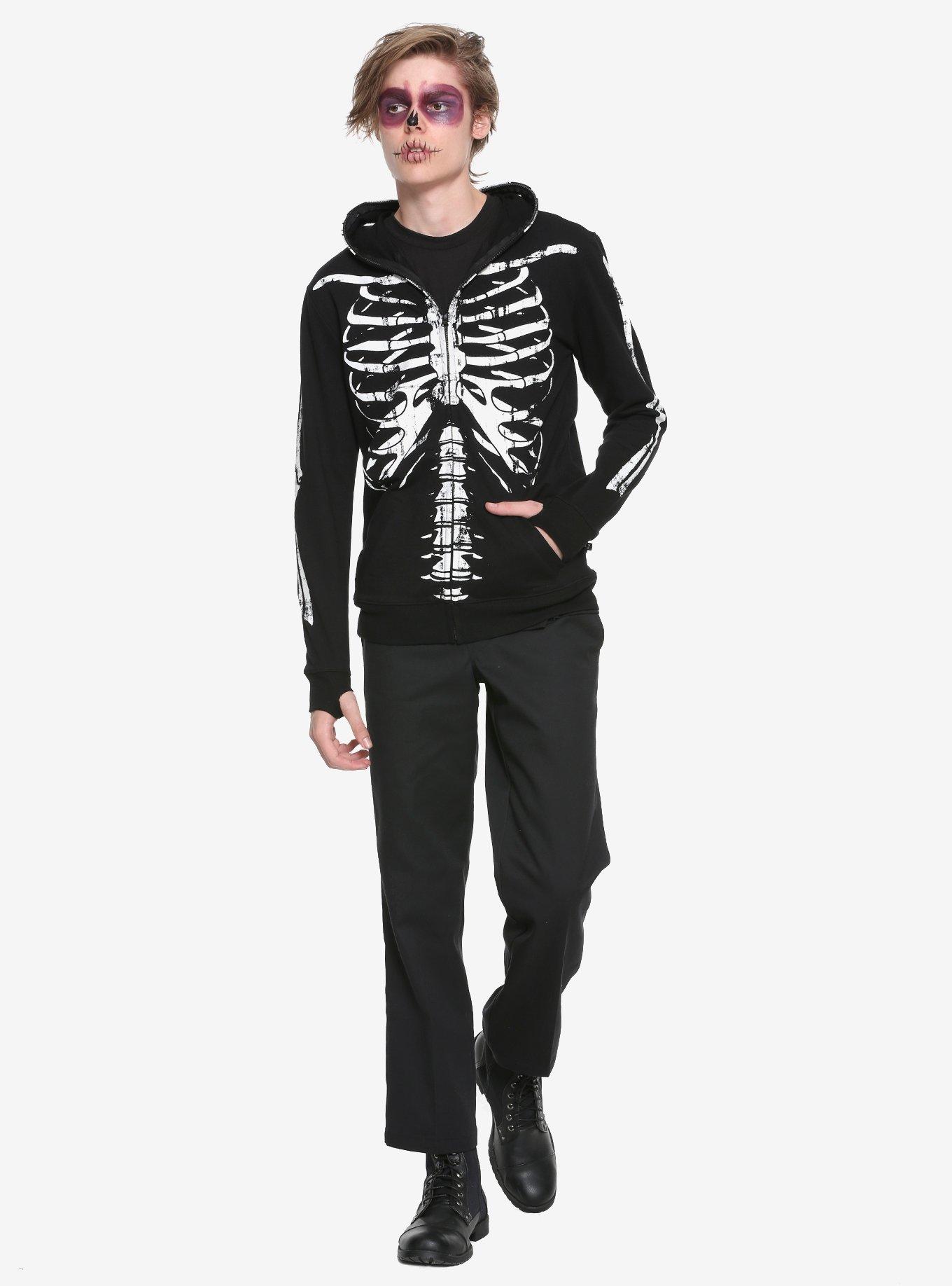 Skeleton Glow-In-The-Dark Hoodie, , alternate