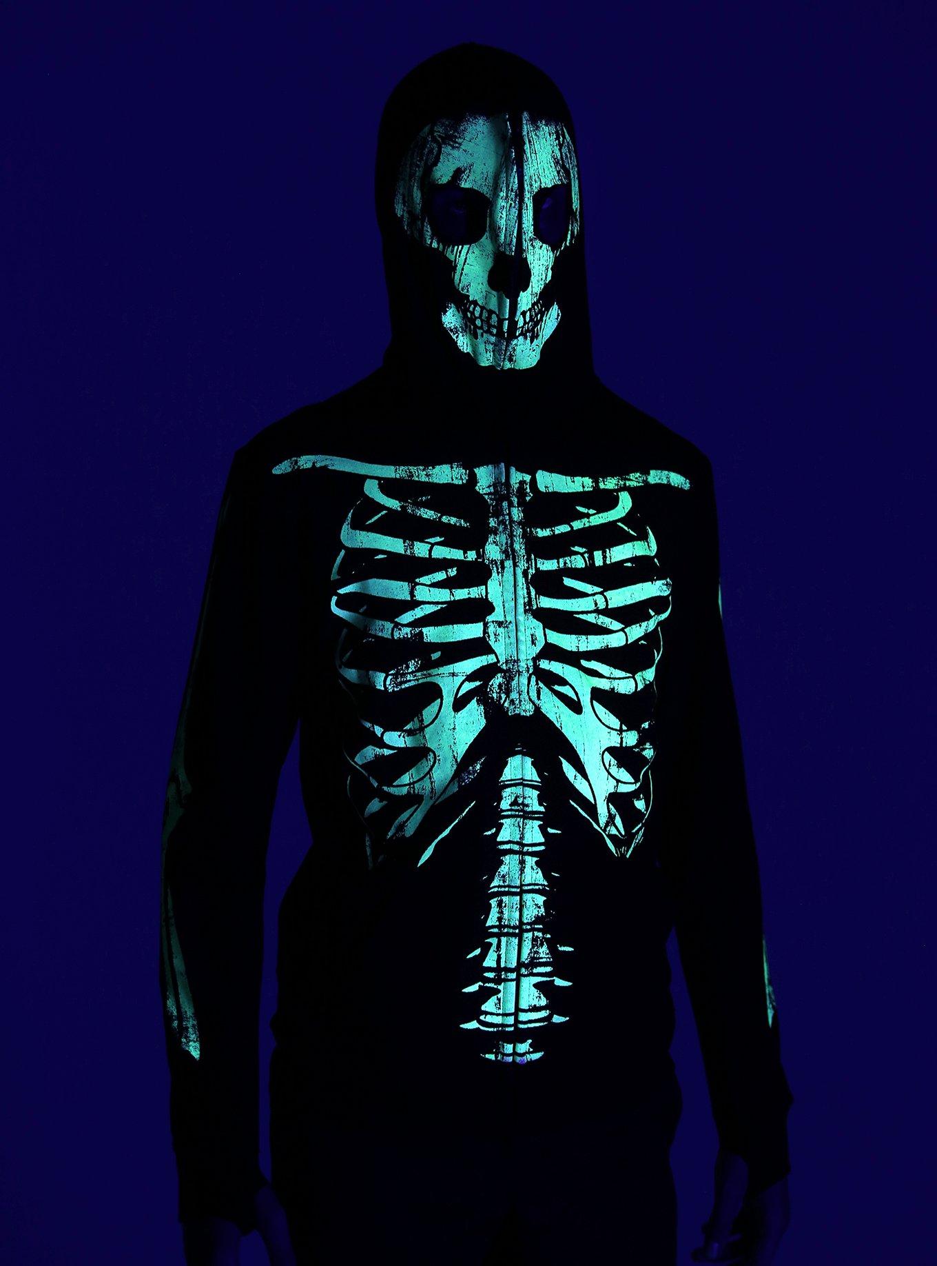 Hot Topic Skeleton Glow-In-The-Dark Tights