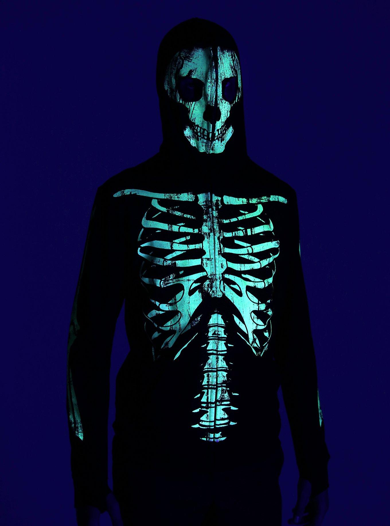 Skeleton Glow-In-The-Dark Hoodie, , alternate