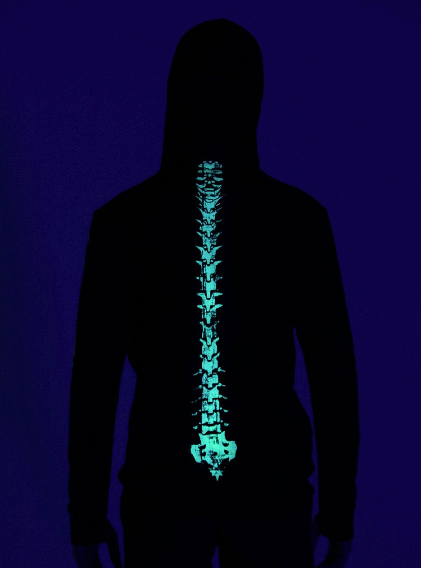 Skeleton Glow-In-The-Dark Hoodie, , alternate