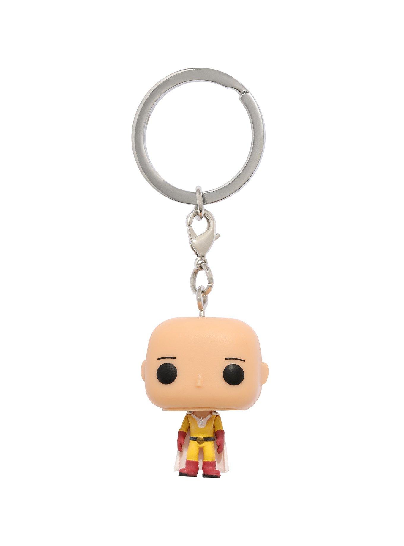 Funko One Punch Man Pocket Pop! Saitama Key Chain, , alternate