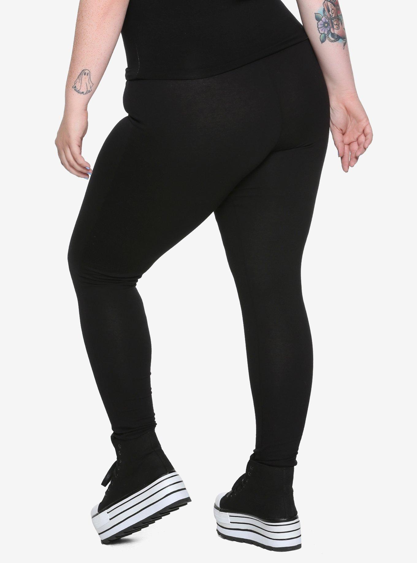 Blackheart Skeleton Glow-In-The-Dark Leggings Plus Size, , alternate