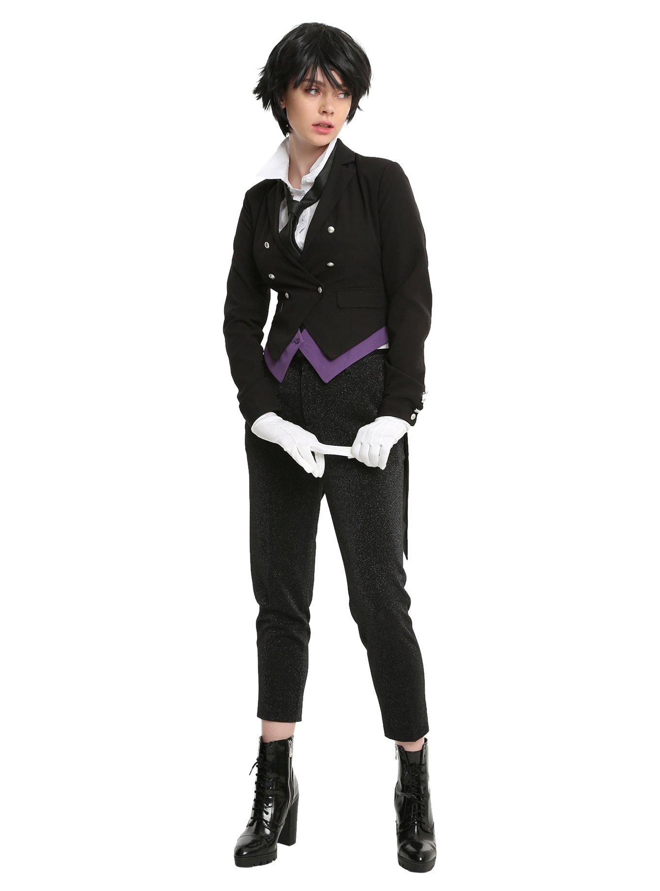 Black Butler Sebastian Cosplay Jacket, BLACK, alternate